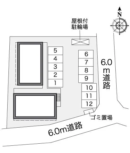 ★手数料０円★日野市石田１丁目　月極駐車場（LP）